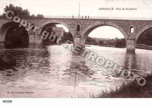 Ville de ANDOUILLE, carte postale ancienne