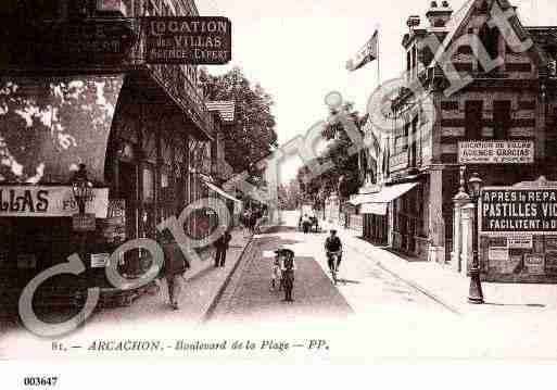 Ville de ARCACHON, carte postale ancienne