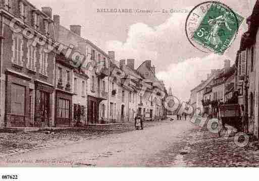 Ville de BELLEGARDEENMARCHE, carte postale ancienne