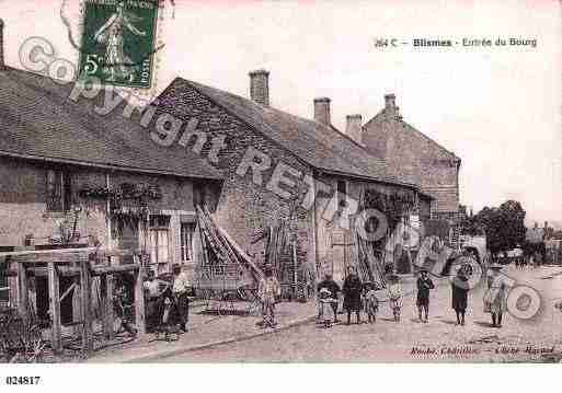 Ville de BLISMES, carte postale ancienne