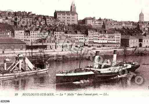 Ville de BOULOGNESURMER, carte postale ancienne