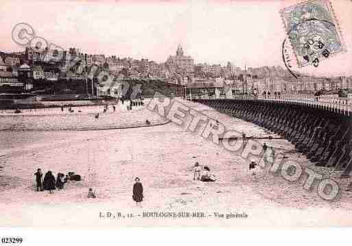 Ville de BOULOGNESURMER, carte postale ancienne