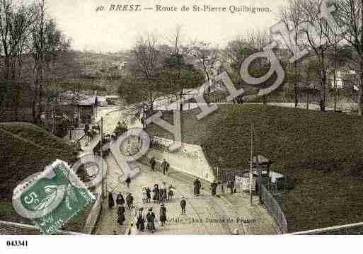 Ville de BREST, carte postale ancienne