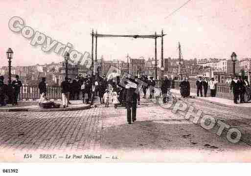 Ville de BREST, carte postale ancienne