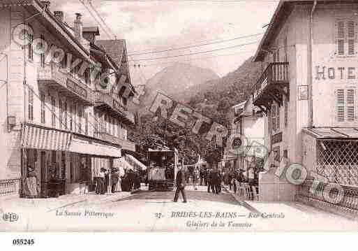 Ville de BRIDESLESBAINS, carte postale ancienne
