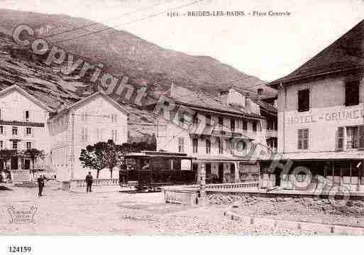 Ville de BRIDESLESBAINS, carte postale ancienne