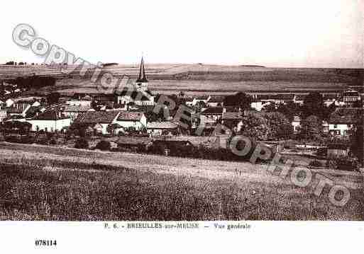 Ville de BRIEULLESSURMEUSE, carte postale ancienne