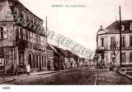 Ville de BRUMATH, carte postale ancienne