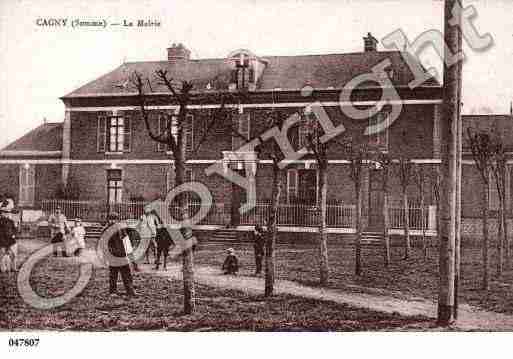 Ville de CAGNY, carte postale ancienne