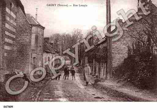 Ville de CAGNY, carte postale ancienne