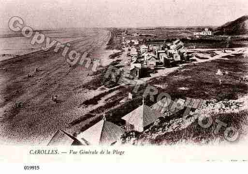 Ville de CAROLLES, carte postale ancienne