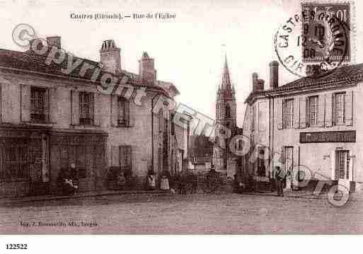 Ville de CASTRESGIRONDE, carte postale ancienne