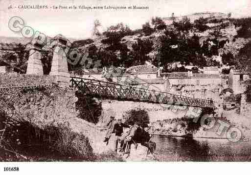 Ville de CAUCALIERES, carte postale ancienne