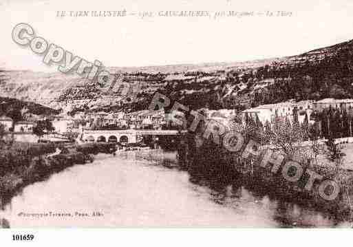 Ville de CAUCALIERES, carte postale ancienne