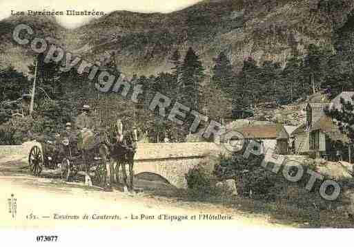 Ville de CAUTERETS, carte postale ancienne