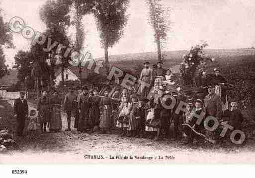 Ville de CHABLIS, carte postale ancienne