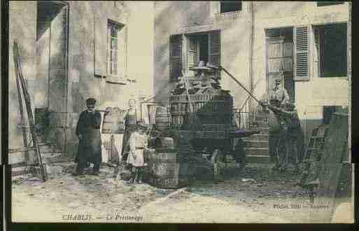 Ville de CHABLIS, carte postale ancienne