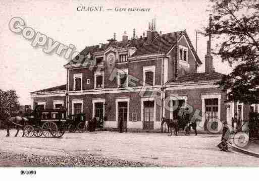 Ville de CHAGNY, carte postale ancienne