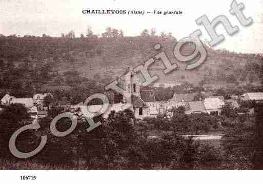 Ville de CHAILLEVOIS, carte postale ancienne