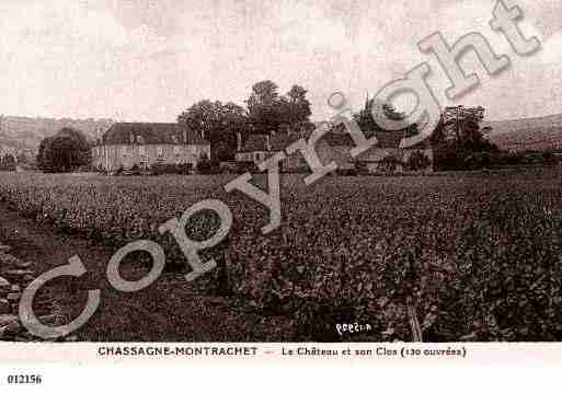 Ville de CHASSAGNEMONTRACHET, carte postale ancienne