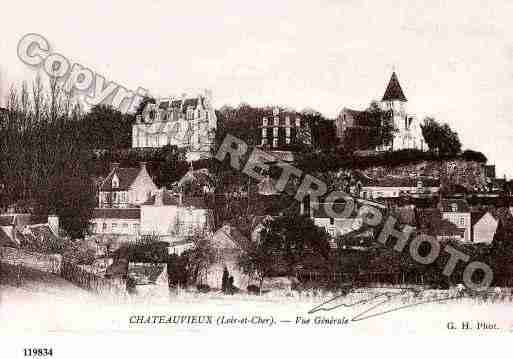 Ville de CHATEAUVIEUX, carte postale ancienne