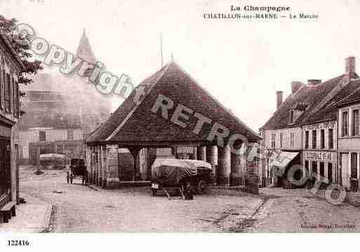 Ville de CHATILLONSURMARNE, carte postale ancienne