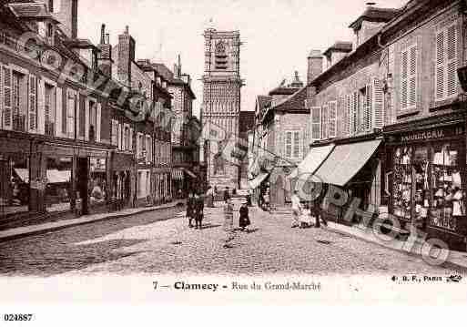 Ville de CLAMECY, carte postale ancienne