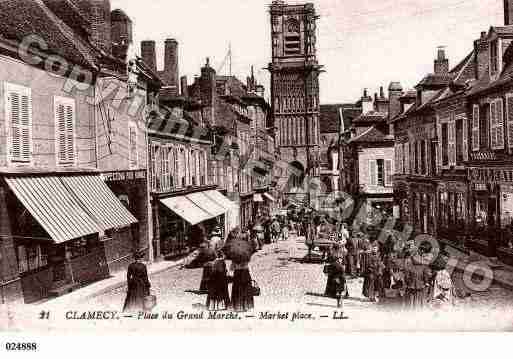 Ville de CLAMECY, carte postale ancienne