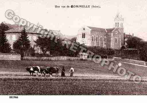 Ville de COMMELLE, carte postale ancienne