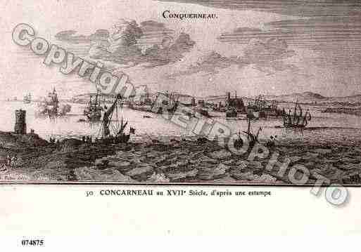 Ville de CONCARNEAU, carte postale ancienne