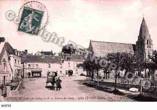 Ville de COURCAY, carte postale ancienne