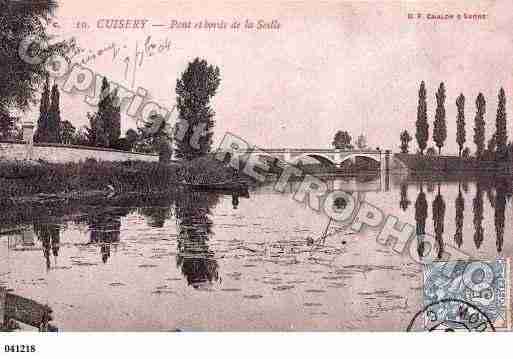 Ville de CUISERY, carte postale ancienne