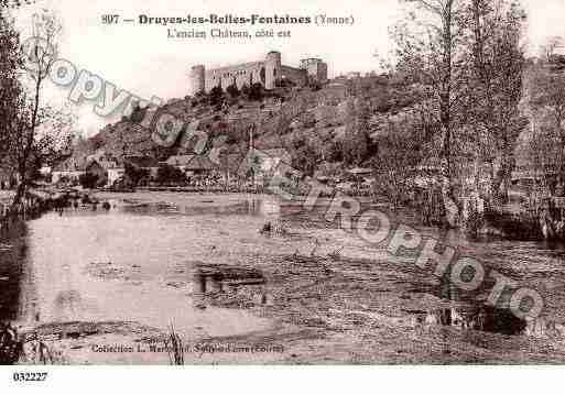 Ville de DRUYESLESBELLESFONTAINES, carte postale ancienne