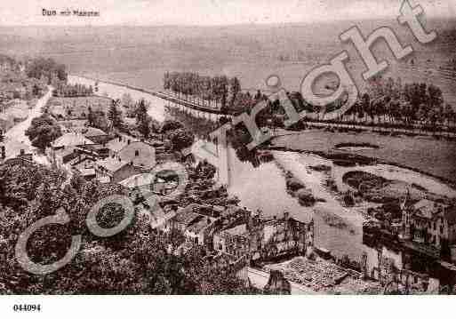 Ville de DUNSURMEUSE, carte postale ancienne