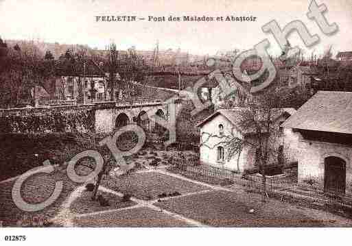 Ville de FELLETIN, carte postale ancienne