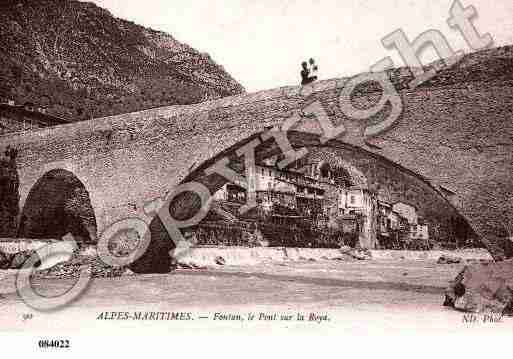 Ville de FONTAN, carte postale ancienne