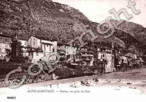 Ville de FONTAN, carte postale ancienne