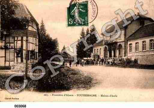 Ville de FOUSSEMAGNE, carte postale ancienne