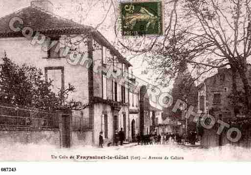 Ville de FRAYSSINETLEGELAT, carte postale ancienne