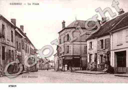 Ville de GANDELU, carte postale ancienne