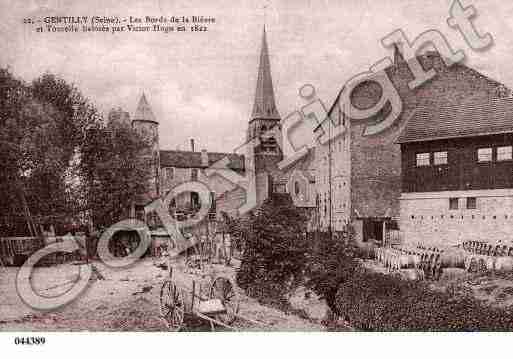 Ville de GENTILLY, carte postale ancienne