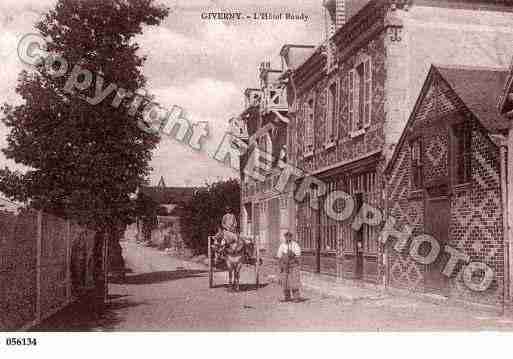 Ville de GIVERNY, carte postale ancienne