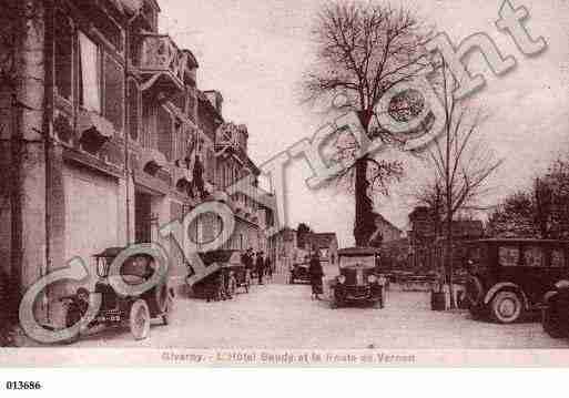 Ville de GIVERNY, carte postale ancienne