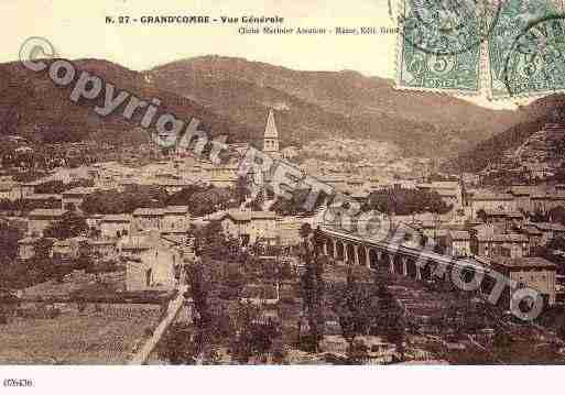 Ville de GRANDCOMBE(LA), carte postale ancienne