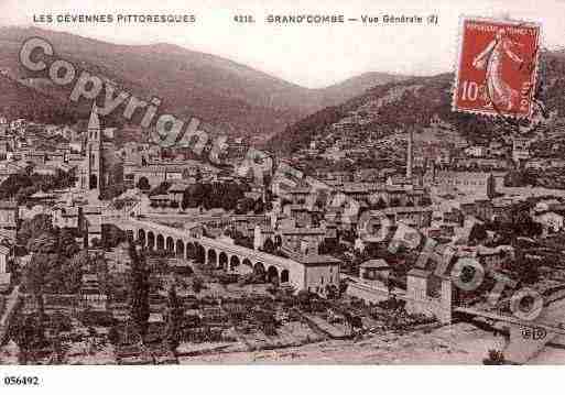 Ville de GRANDCOMBE(LA), carte postale ancienne