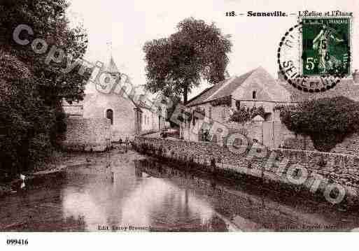 Ville de GUERVILLE, carte postale ancienne