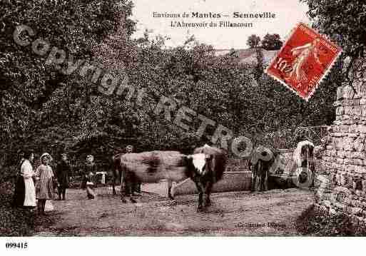 Ville de GUERVILLE, carte postale ancienne