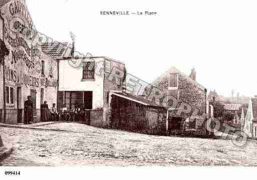 Ville de GUERVILLE, carte postale ancienne