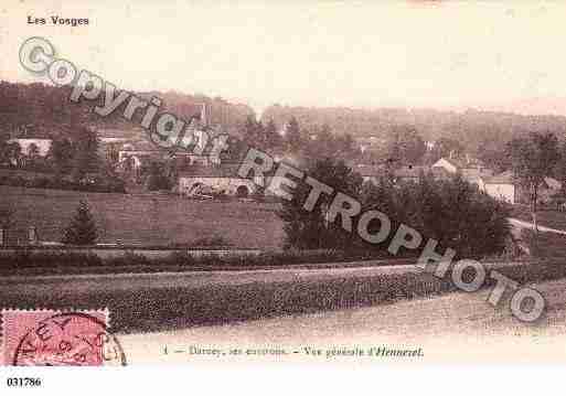 Ville de HENNEZEL, carte postale ancienne