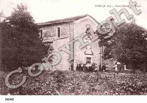 Ville de LURS, carte postale ancienne